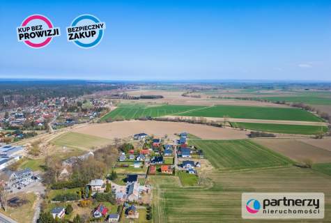 Działka budowlana 1067m2 w Stegnie, prąd woda