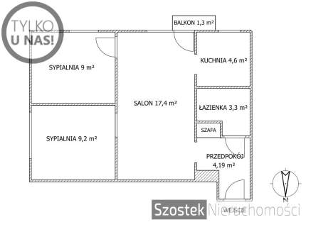 M. w ładnym bloku na pełnym zieleni Rakowie