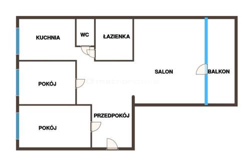 Mieszkanie na sprzedaż, 56,12 m2, Łódź