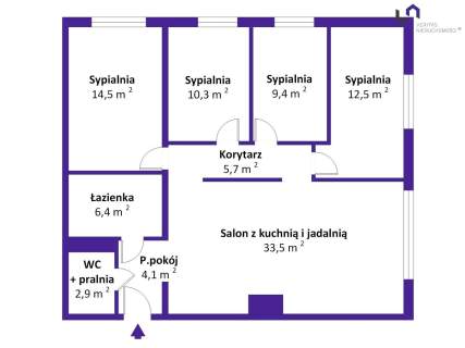 Mieszkanie na sprzedaż, 98,57 m2, Katowice