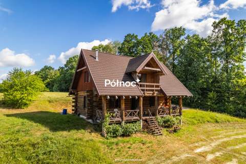 Dom z bala na działce 0,55 HA z linią brzegową