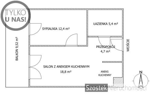 Nowe mieszkanie przy ul. Łódzkiej z MP w garażu