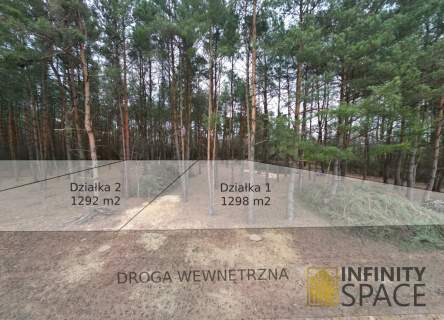 Działki z leśnym klimatem obok jeziora 1300 m2