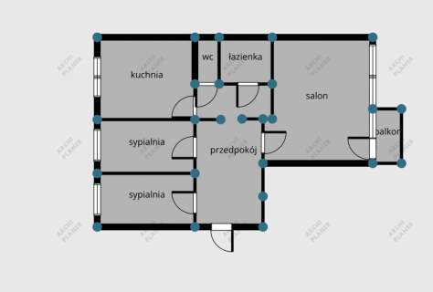 Zduńska Wola/przestronne/58,5 m /3 pokoje/2 piętro