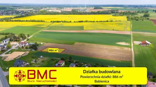 Działka budowlana Babienica 886m2