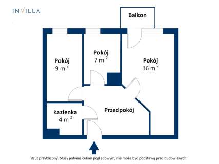 Balkon 2 lub 3 pokoje Komórka lokatorska