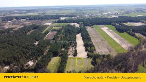 Działka otoczona lasem 1100m w Rogóźnie nad Narwią