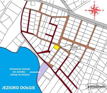 Działka z pięknym widokiem na jezioro Dołgie.