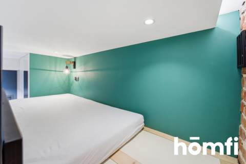 Unikalna kawalerka w stylu loft z antresolą