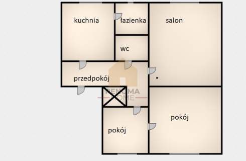 Nowe Miasto/3 pokoje/ spokojne miejsce