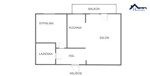 2 pokoje 37,3 m Duży balkon Piwnica