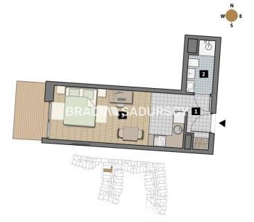 Dostępne mieszkania od 25m2 do 63m2.