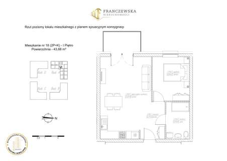 Mieszkanie 2 pokojowe deweloperskie