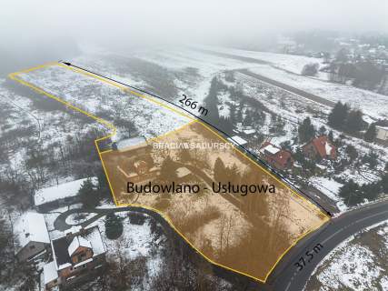 Działka inwestycyjna 1,3 ha, mpzp bliźniaki, media