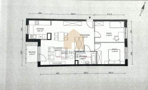 3 pokoje blisko parku bez prowizji 2xgaraż balkon