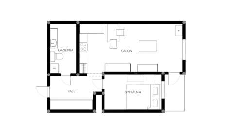 2 pokojowe mieszkanie na os. Architektów.