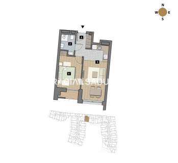 Dostępne mieszkania od 25m2 do 63m2.