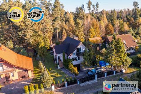 Piękny dom z kominkiem, prywatnym wyjściem do lasu