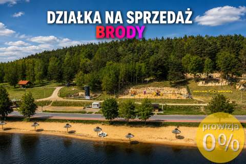 Działka przy Zalewie Brodzkim MPZP 500 m