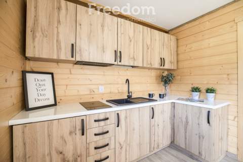 Dom drewniany 70m2 7ar widok na las   Radawa