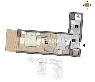 Dostępne mieszkania od 25m2 do 63m2.