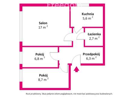 3-pokojowe mieszkanie 48 m w Piasecznie