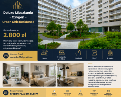 Deluxe Mieszkanie - Oxygen - Urban Chic Residence
