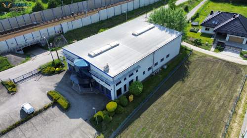 Biurowiec hala główna hala pomocnicza