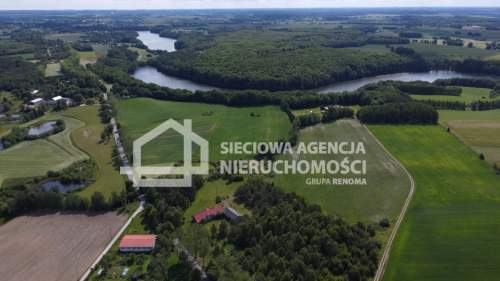 3ha Sobącz z linią brzegową gmina Kościerzyna