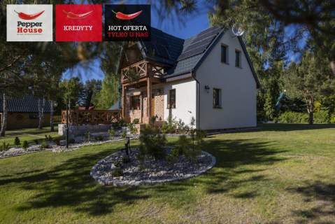 Twój azyl nad jeziorem Gotowy dom z balią