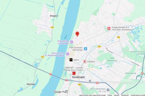 Działka budowlana centrum miasta Grudziądza