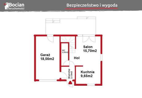 Nowoczesny bliźniak w wysokim standardzie 