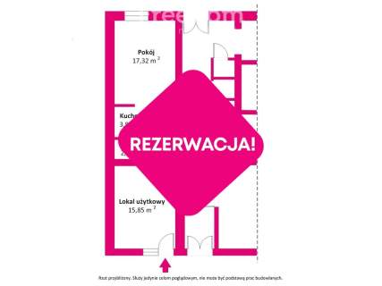 Kawalerka na sprzedaż z lokalem usługowym.