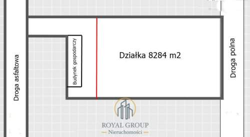 Działka budowlana siedliskowa 8284 m2