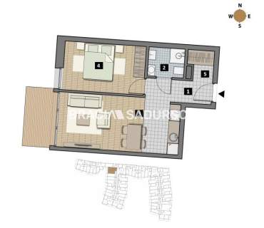 Dostępne mieszkania od 25m2 do 63m2.