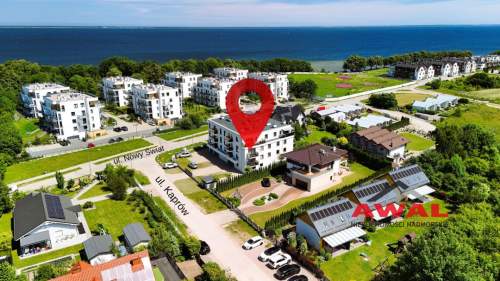 słoneczny apartament 180 m od linii brzegowej