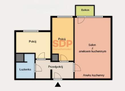 3 pokoje w trakcie remontu 48,3 m2 balkon