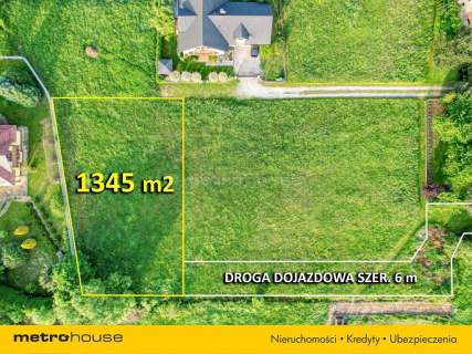 Piekna działka budowlana w cichym miejscu 1345 m2.