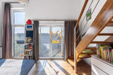 Nietuzinkowy loftowy apartament 54m2 2 antresole 19m2