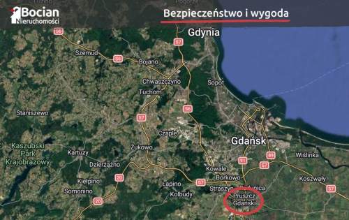 Płaska, uzbrojona Działka -Pruszcz Gdański