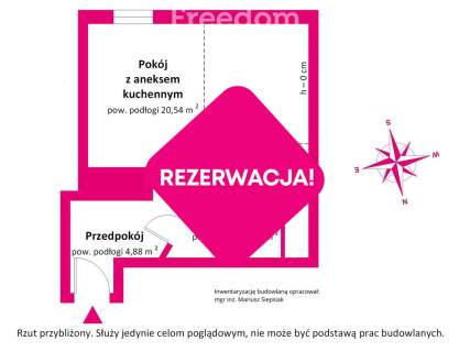 Kawalerka blisko jeziora Kęszyca Leśna