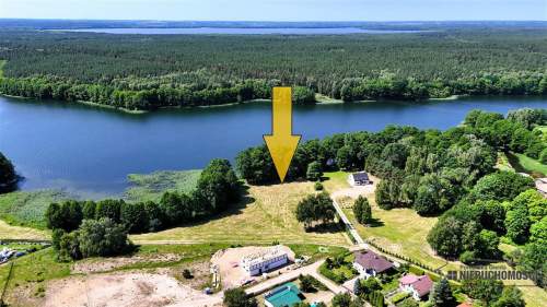 Dostęp do jeziora Dołgie, ok. 65 m linii brzegowej