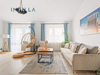 Apartament 3 pokoje 86m2, balkon widok na las Hel