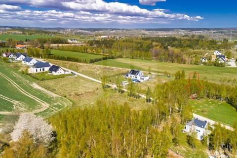 Działka przy lesie Bielkówko MPZP Media 1501m2