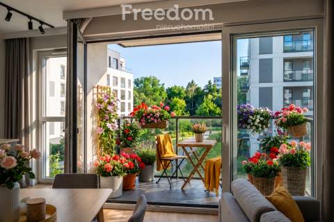 Nowoczesne 3 pokoje 51m2, balkon na zielone patio