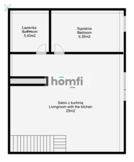 Dwupoziomowe mieszkanie 58m2 z loggią - Siechnice
