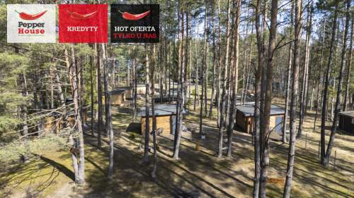 Jezioro Garczyn działka z 4 domkami po 20,45m2