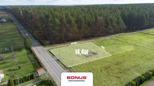 Działka budowlana przy lesie 14,4 ar Nowy Nart