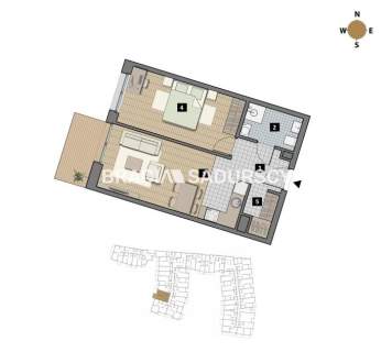 Dostępne mieszkania od 25m2 do 63m2.