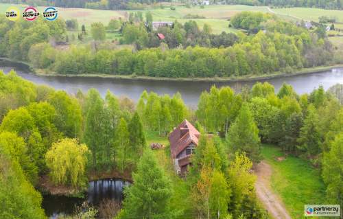 prywatny staw i las 200 m lini brzegowej